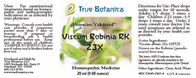 Viscum Robinia Rk 23x_20 mL_v1 (Viscum Robinia Rk 23x 20 mL V1 Draft 01)